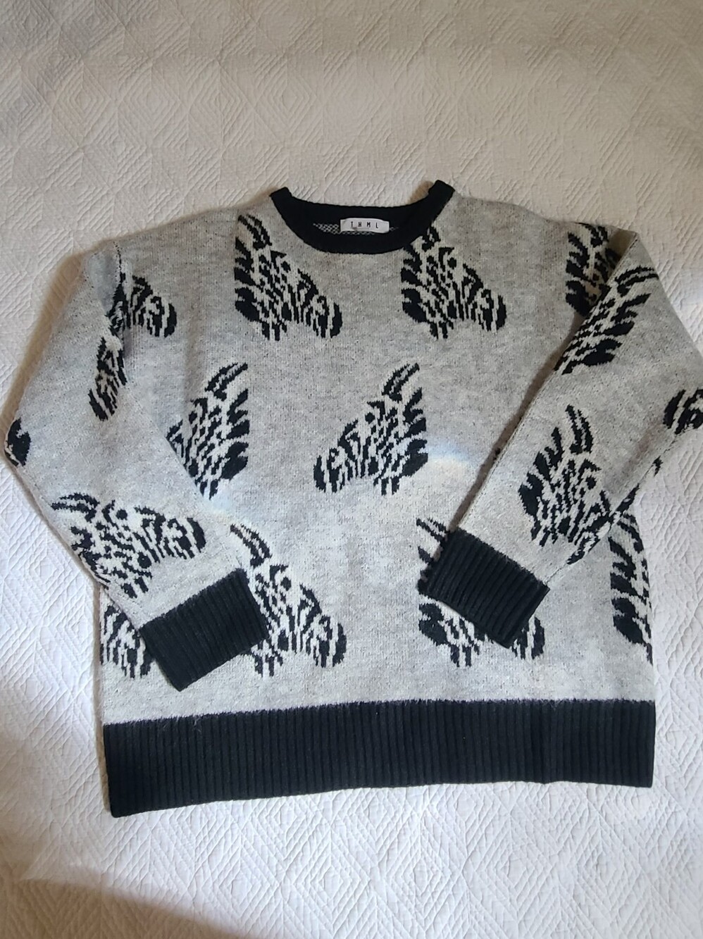 THML_ Zebra Head Sweater